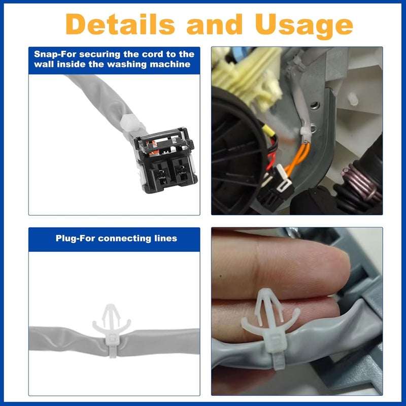 Yendse WH23X28418 290D1201G003 WH23X24178 Drain Pump Compatible with GE Hotpoint, Replaces 290D1201G001 B40-3A01 AP6889136 PS12723115 B30-3A02 WH23X27574 4958182 AP6889136 PS12723115 EAP12723115 - Image 3